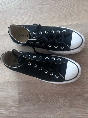 Converse Black and White Low-Top Sneakers